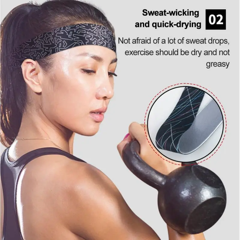 2020 New Unisex Yoga sports Hair Band Elastic Sport Headband Sweatband Football Running for Girls Solid Mens 8 | Спорт и развлечения