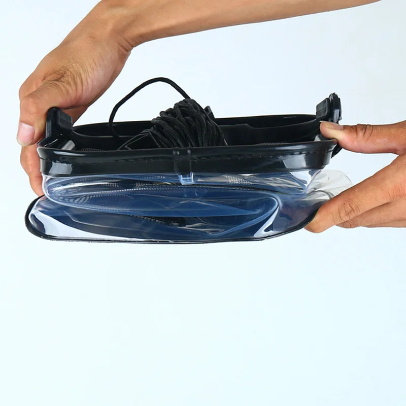 Transparent Bucket Folding Small Live Fish Bucket With Rope Eva Thickened Multi-purpose Fishing Bucket enlarge