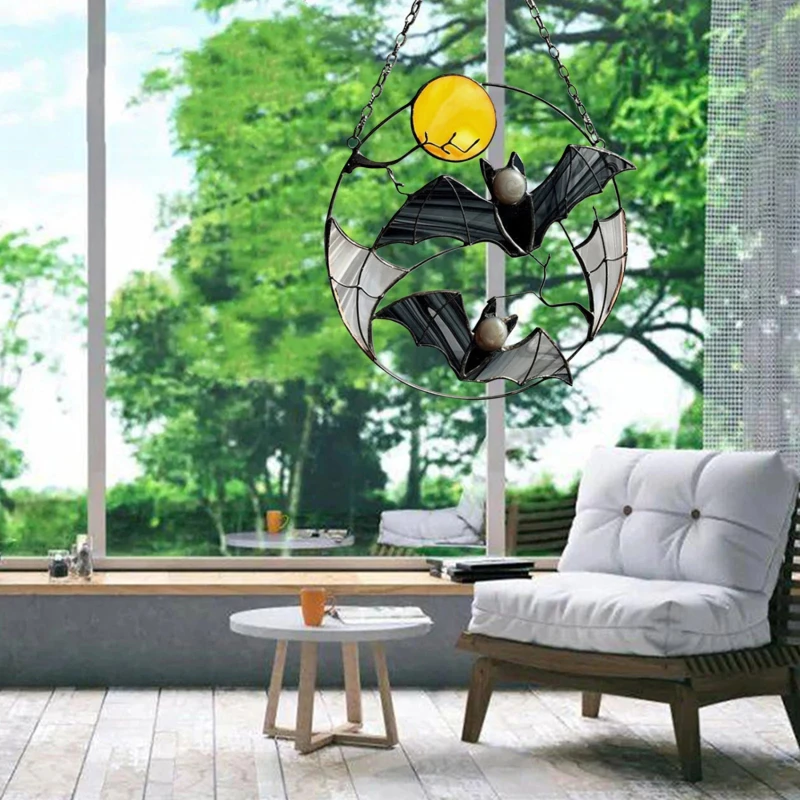 

Bat Pendant Interior Decoration Unique Bar Pendant Alloy Bat Wind Chime Pendant Decorations & Pendants Fashion Home Decorations