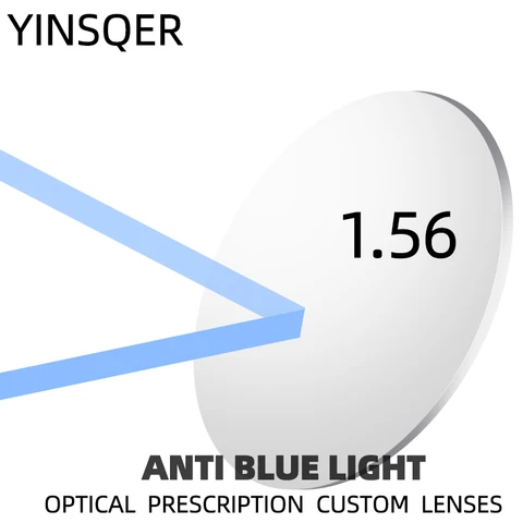 1,56 оптические недорогие Обычные линзы с защитой от сисветильник света, Линзы для очков по рецепту, Линзы для очков при близорукости, дальнозоркости, оптические линзы, Линзы для очков
