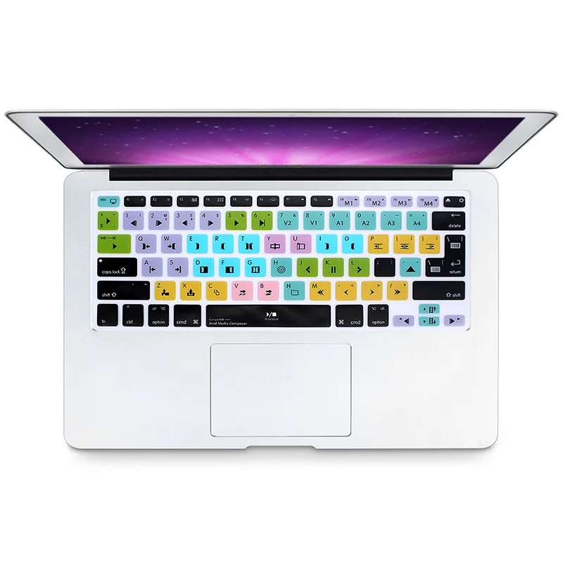 HRH Avid Media Composer сочетания клавиш силиконовый чехол для Macbook Air 13 Pro 15 с Retina ответ A1278