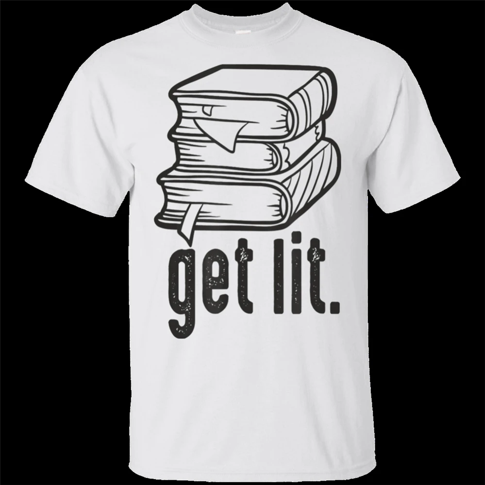 Мужская футболка с надписью Let'S Get Lit Book Lovers Reader в стиле ретро|Мужские футболки| |