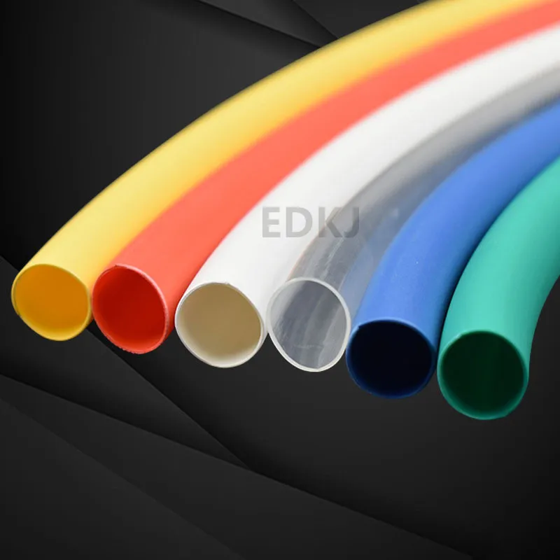 Термоусадочная трубка 1 метр 7 цветов случайная изоляция от сгорания