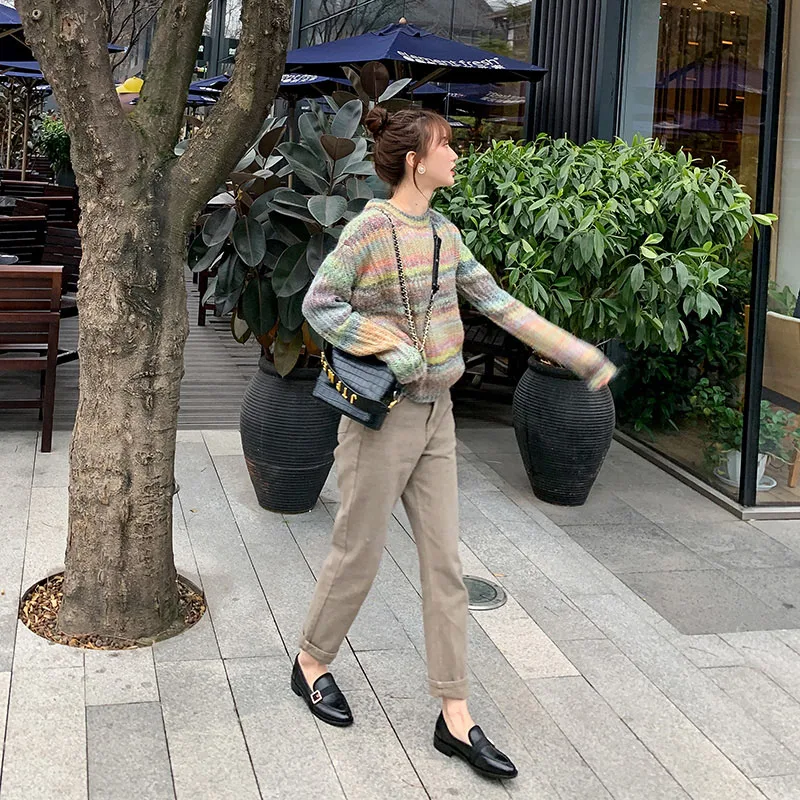 Женские лоферы без застежки Mordoan натуральная кожа квадратный носок плоская