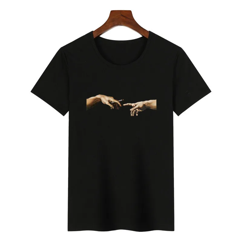 Женская футболка с принтом Микеланджело на Хэллоуин женская летняя в стиле