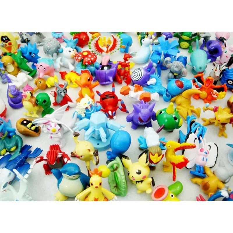 24 шт./компл. аниме игрушка ПВХ Фигурки миниплота куклы Пикачу карманный монстр