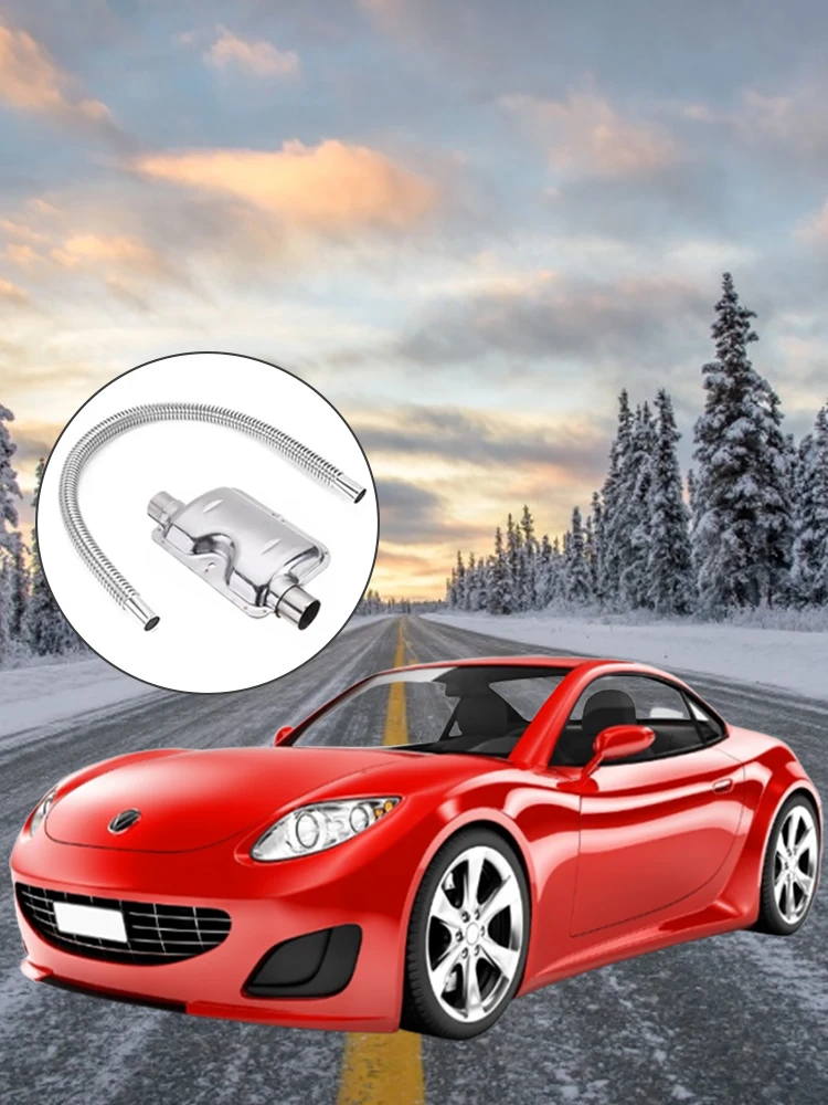 120 см глушитель выхлопных газов Нержавеющая сталь труба глушителя нагреватель