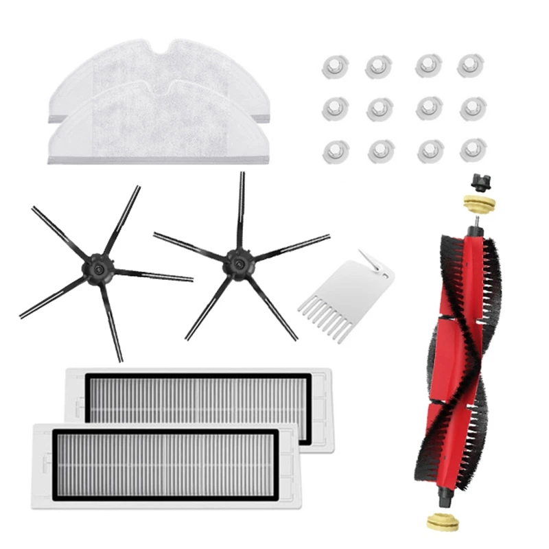 

Запчасти для XiaoMi Roborock S5 Max S50 S6, сменные детали, фильтр НЕРА, основная щетка, аксессуары для пылесоса, 20 шт.