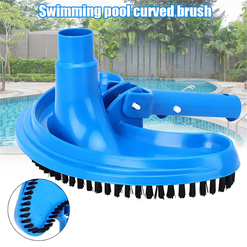 

Newly Pool Vacuum Head Half Moon Flexible Swimming Pool Vacuum Head Cleaner Blue S66