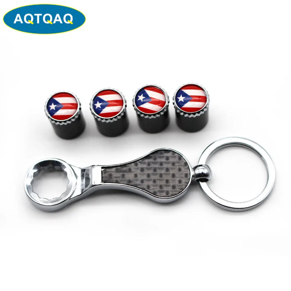 5 шт./компл. герб национального флага Пуэрто-Рико колпачки на воздушные клапаны