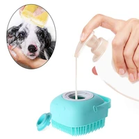 puppy big dog brush bath cat massage gloves bath brush soft safety silicone pet accessories for dogs cat tools mascotas products