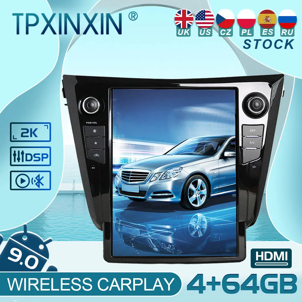 

For Nissan X-TRAIL 2014-2016 Android 9 Carplay Radio Player Car GPS Navigation Head Unit Car Stereo BT WIFI