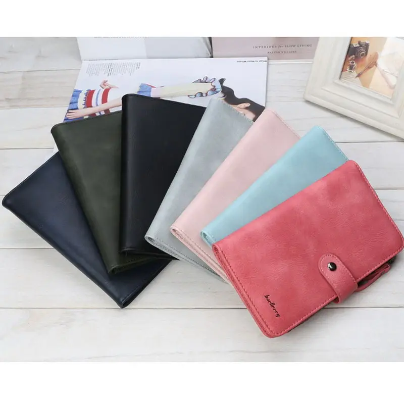 

New Arrival Bifold Large Capacity Wallet for Women Zipper Credit Card Holder Long Purse
