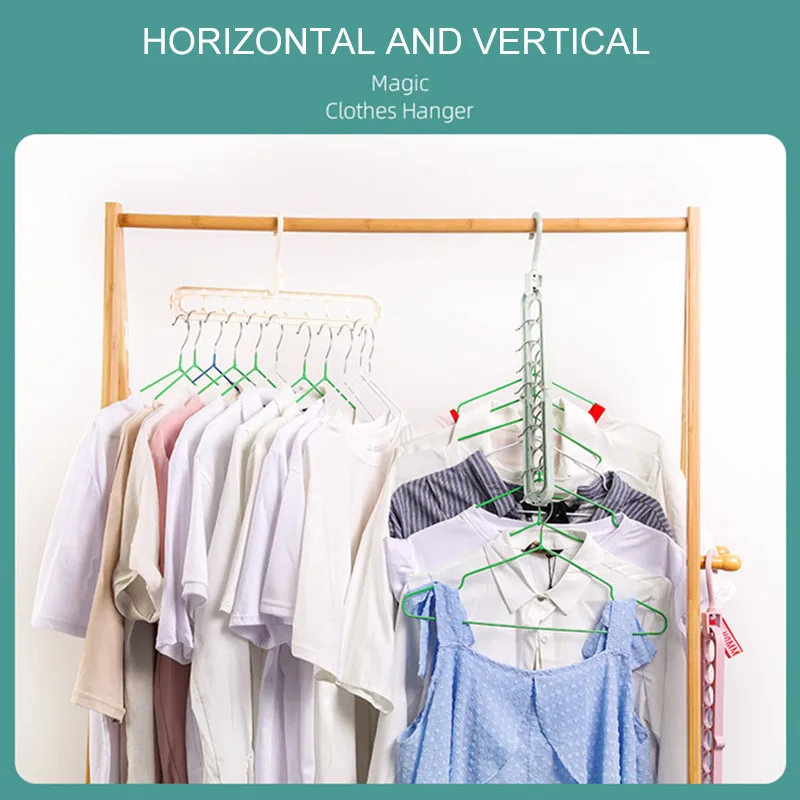 Прямая поставка вращающаяся Волшебная вешалка с девятью отверстиями