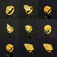 24k gold rings for women copper round girl finge ring 2021 fashion wedding vintage indian jewelry valentines day gifts wholesale