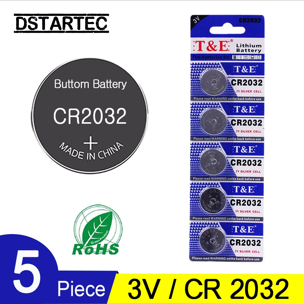 5 шт. 30 мА/ч батарейки CR2032 DL2032 CR 2032 KCR2032 5004LC ECR2032 3 В литиевая батарея для часов игрушки светодиодный светильник