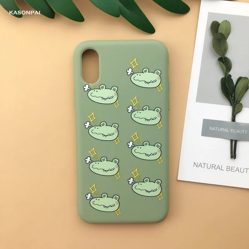 style12 Модный мягкий ТПУ чехол для телефона с изображением персика, авокадо, фруктов для iPhone X, XS, Max, XR, 7, 8, 6, 6S Plus, 11 Pro, милый мультяшный чехол с изображением динозавра - Цвет: style12