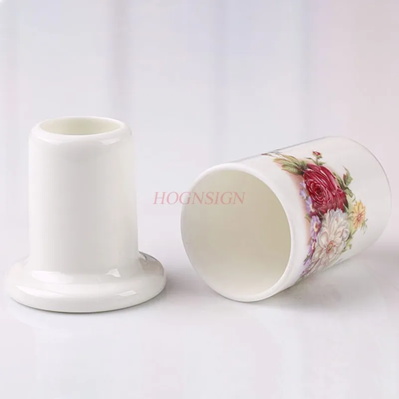 

toothpick Tangshan bone china toothpick ceramic toothpick jar can be equipped with tableware Phnom Penh peony