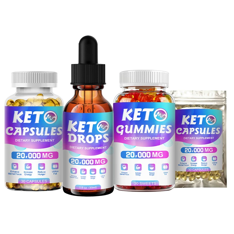 

Minch 30ml Ketone Drops, Keto Supplements Set For Weight Loss, With Keto Drops BHB Gummies Keto Capsules, Health Ketogenic Diet