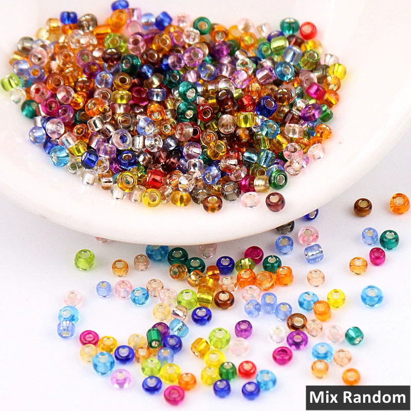 Бусины Из Чешского серебра размеры 1 5 мм 2 3 4 15/0 12/0 8/0 6/0 35 цветов 10 г|Бусины для