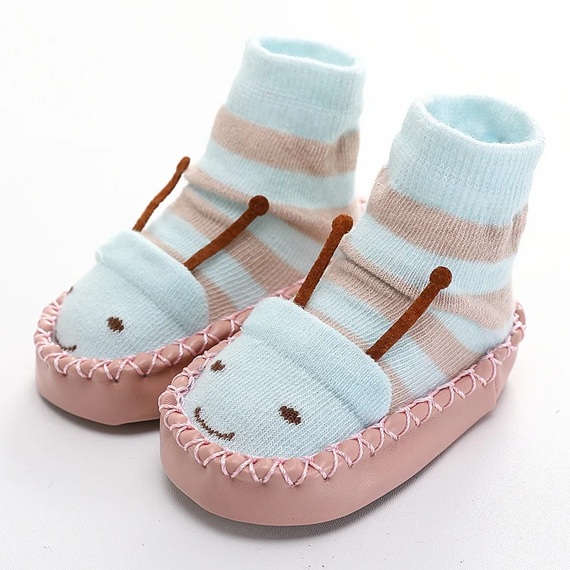

Cute Baby Socks With Rubber Soles Infant Sock Newborn Autumn Winter Children Floor Socks Shoes Anti Slip Baby SockNew
