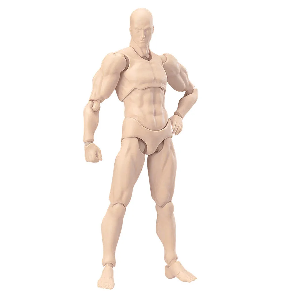 13cm Action Figure Toys Artist Movable Male Female Joint figure PVC Body Figures Model Mannequin Art Sketch Draw Figurine | Игрушки и