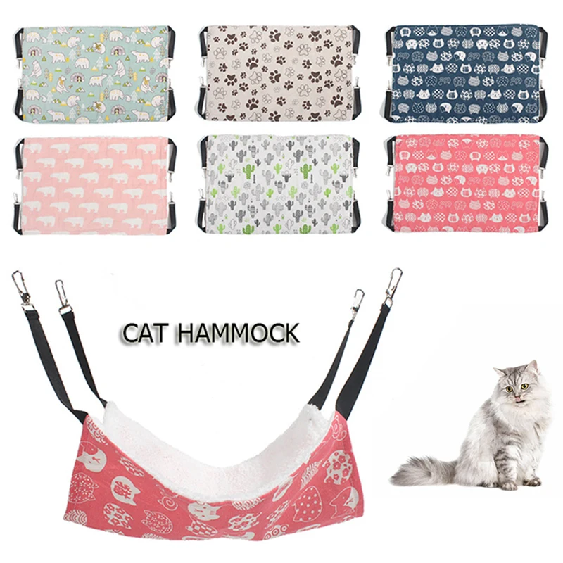 

1PC Cat Hammock Hanging Swing Pet Hammock Breathable Plush Cat Nest Gift For Pet S/M/L/XL 6 Colors To Choose