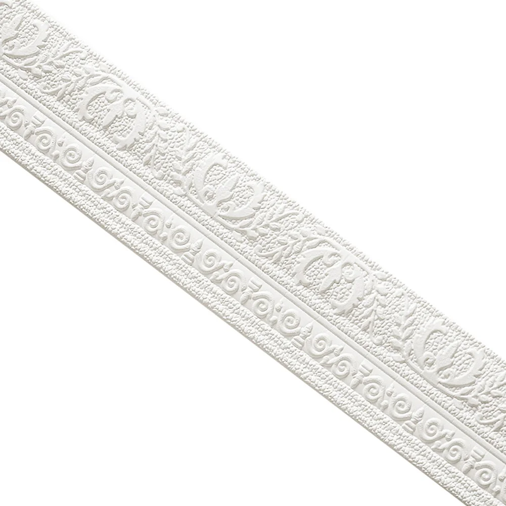 

Wall Trim Line Skirting Border 3D Pattern Sticker Decoration Self Adhesive Waterproof Strip FPing