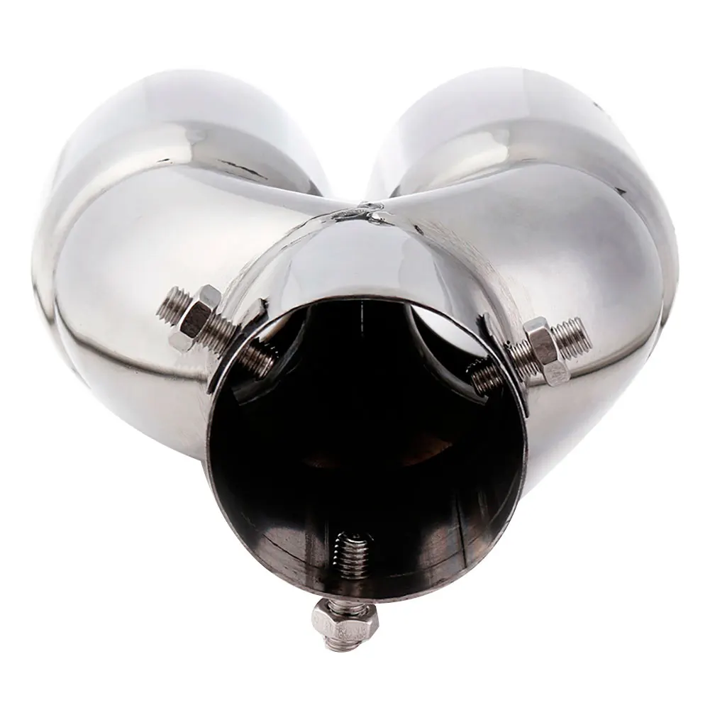 Универсальный двойной выход из нержавеющей стали автомобильный