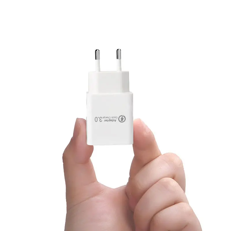 

10Pcs/Pack USB Fast Charger EU Quick Charge 3.0 Wall Mobile Phone Tablet For IOS Android Samsung Huawei Chargers Adapter
