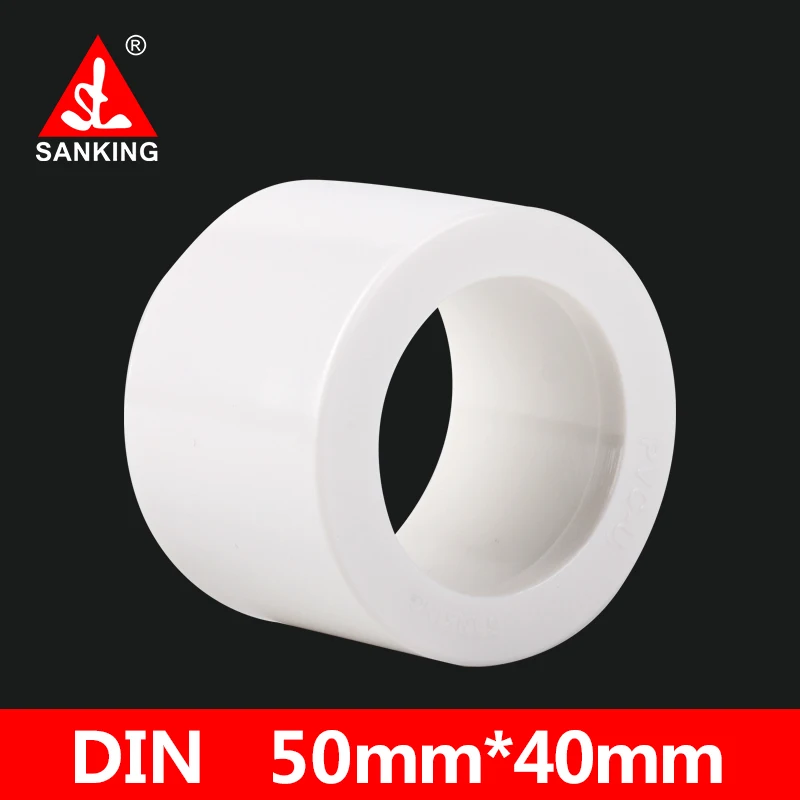 

Sanking UPVC 50mm*40mm Reducing Bushing PVC Connectors Garden Irrigation Water Pipe Adapter Fish Tank Tube Joint