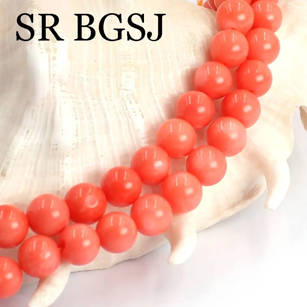 Бесплатная доставка круглые ювелирные украшения 8-9 мм настоящие бусины из