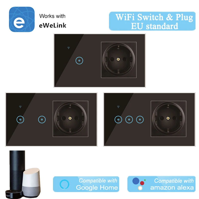 Умный настенный выключатель с поддержкой Alexa eWelink 220 В | Обустройство дома
