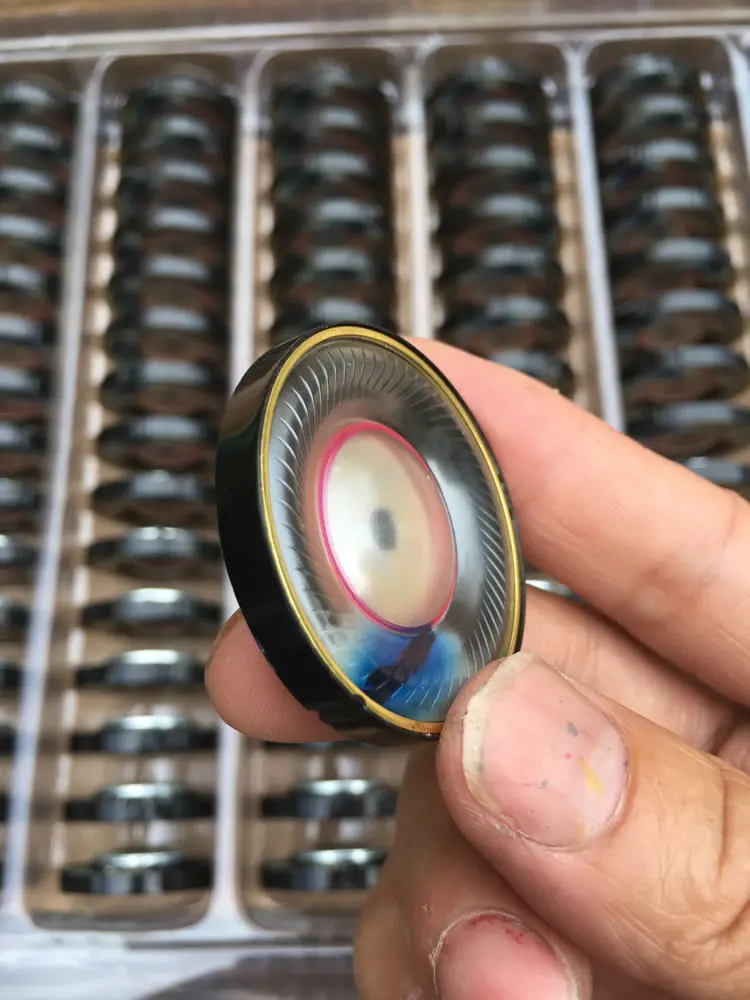 

2pcs 40mm Headphone Speaker Hifi Headset Driver Full Range Speaker 32ohm Headphone Repair Parts copper ring Neodymium Deep Bass