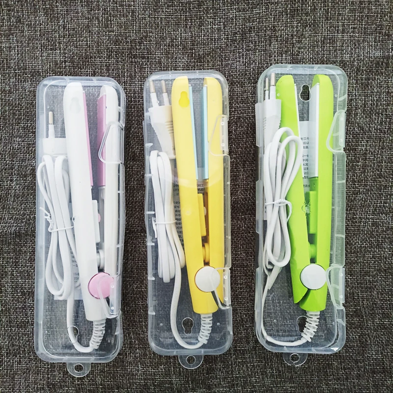 

2021 New Curling Iron Mini Hair straightener Iron Ceramic Straightening Styling Tools Hair Curler Flat Iron Beard straightener