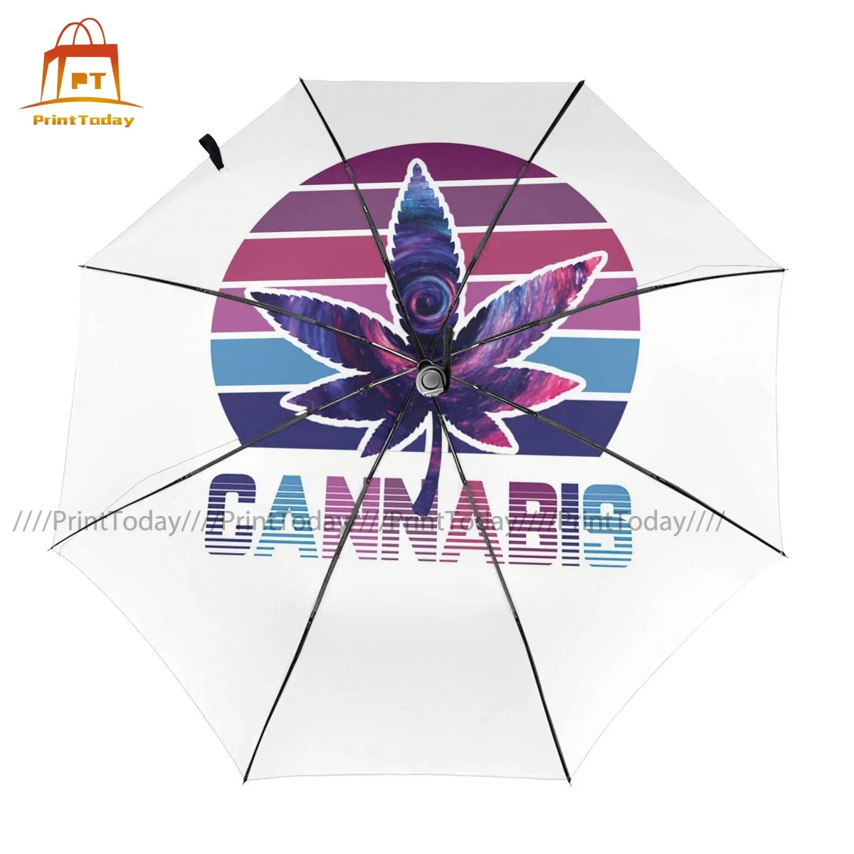 

Smoking Bong Umbrella Anti UV Auto Umbrella Unique Painting Folding Travel Umbrella