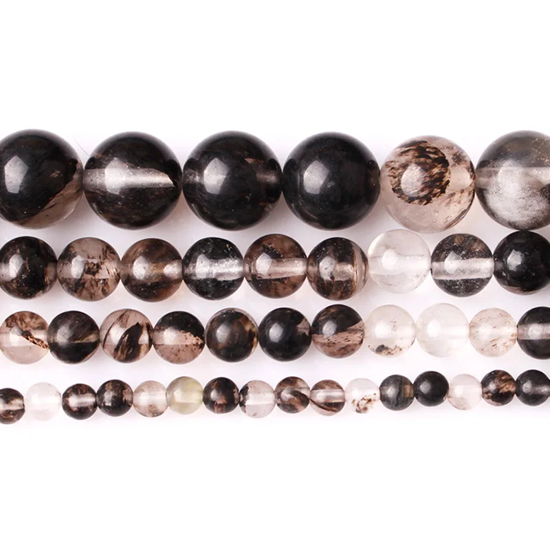 Бусины из натурального камня незакрепленные бусины черного и белого арбуза