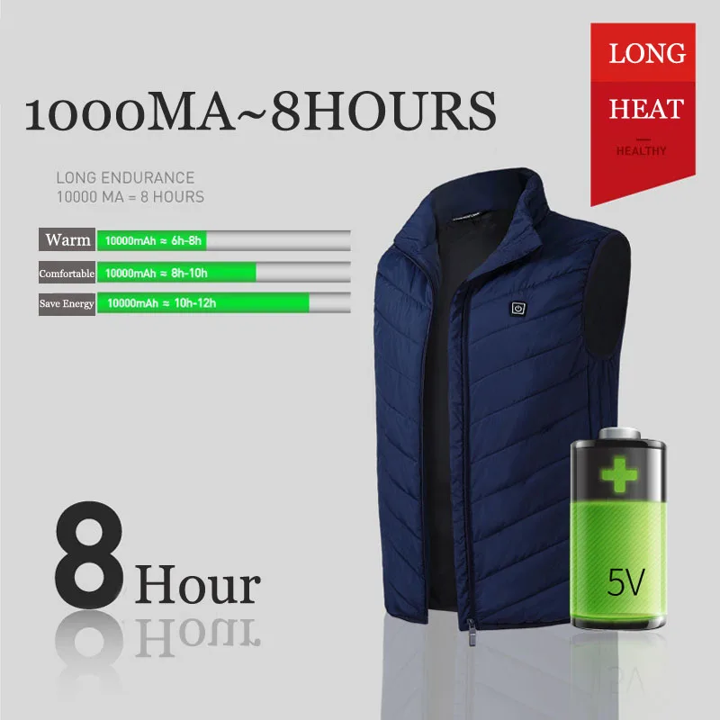 Мужская куртка с USB подогревом Mountainskin Спортивная ветровка из углеродного волокна