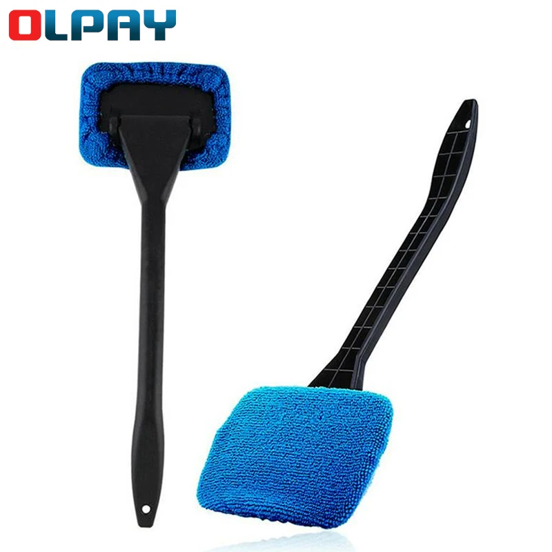 

Car defogging window wiper car home dual-use detachable duster cleaning car window glass cleaning brush with Cloth Pad