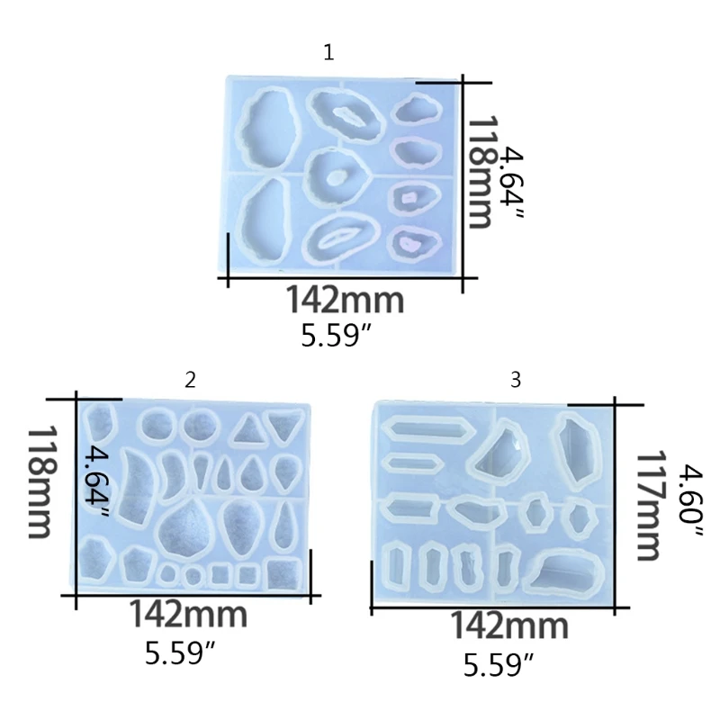 

Earrings Epoxy Resin Mold Ear Studs Dangle Casting Silicone Mould DIY Crafts Jewelry Necklace Pendants Making Tool