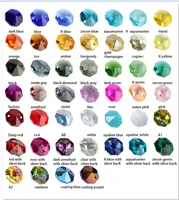 normal colors 14mm 1000pcs2000pcs crystal glass octagon beads 1 hole2 holes diy accessories for loose prism pendants