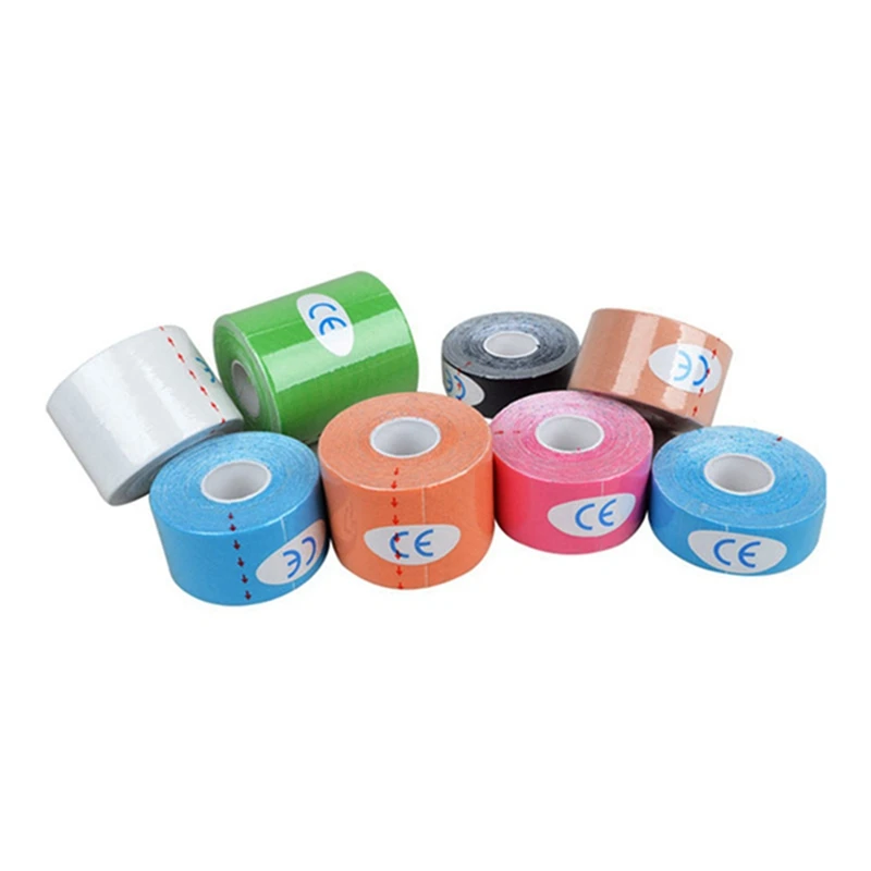 Кинезио лента повязка для мышц 5 см X м Спортивная кинезиологическая рулон хлопок