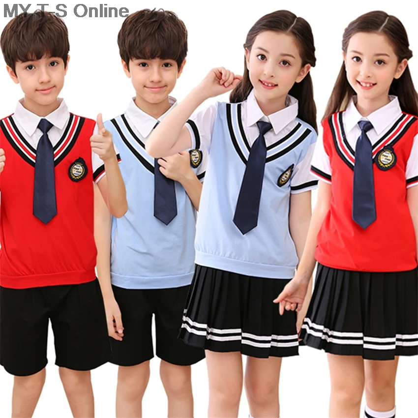 Детская японская школьная форма юбка для девочек в колледже комплект одежды
