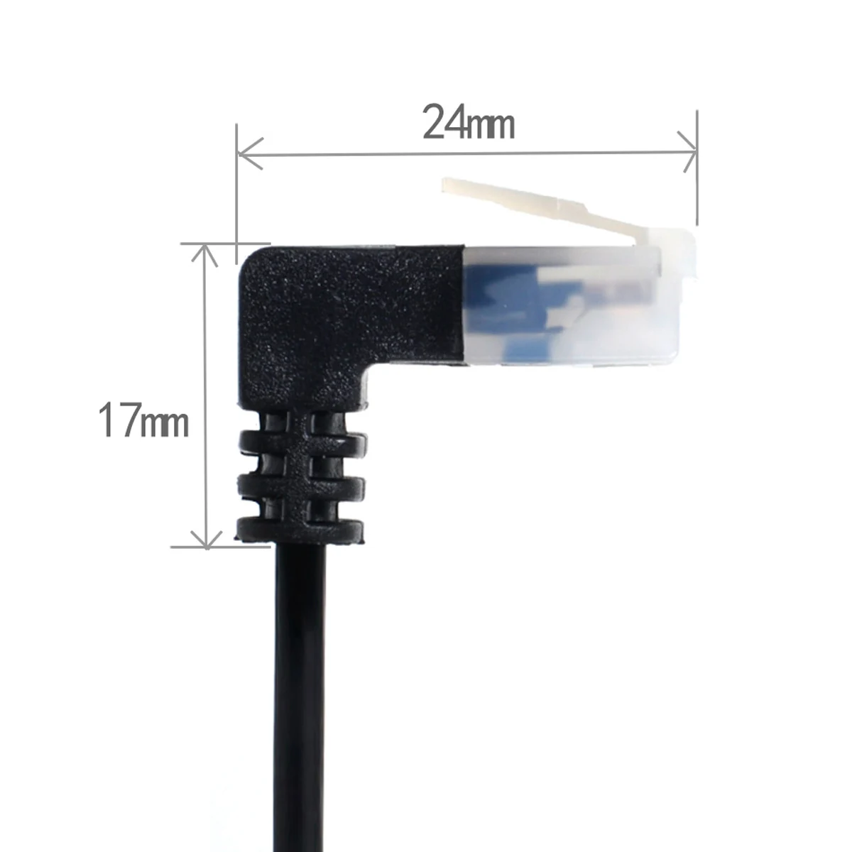 Сетевой кабель Cablecc CY RJ45 ультратонкий под углом 90 градусов UTP Lan |