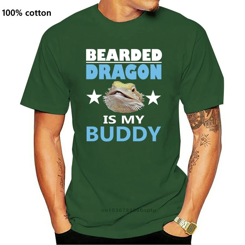 

New Bearded Dragon Is My Buddy T Shirts For Boys Printed T Shirt MenShort Sleeve O Neck T Shirts Summer Stree Twear