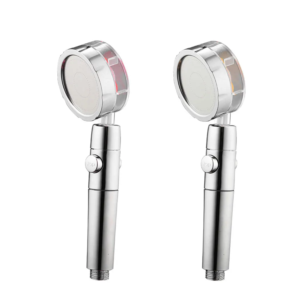 

Насадка для душа под давлением, струйная насадка для душа высокого давления, для ванной комнаты, с одним ключом для остановки воды, с турбона...