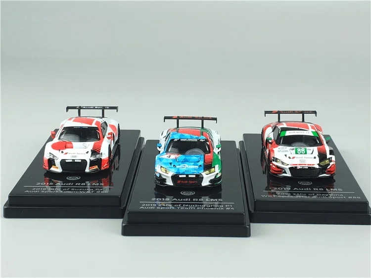 

PARA Jiadi Paragon1:64 Audi R8 LMS 2019 4# 88# WRT Racing 66# Alloy Car Model