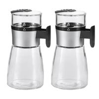 glass sealed moisture proof salt sugar bottle spice pepper shaker 5g push type spice jar kitchen gadgets2 pcs