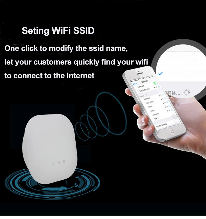 KuWFi 300 Мбит/с Крытый потолок Беспроводной Wi-Fi точка доступа AP ретранслятор