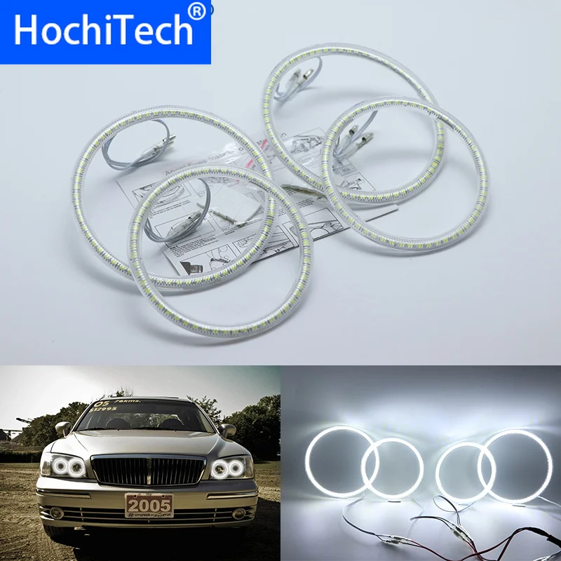

Ultra bright SMD white LED angel eyes halo ring kit daytime running light DRL for Hyundai Grandeur 1998 1999 2000 2001 2002-2005